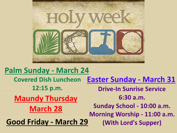 Holy Week 2024 – WEB